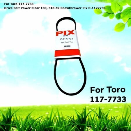 For Toro 117-7733 Drive Belt Power Clear 180 518 ZR Snowthrower by Pix P-1177733