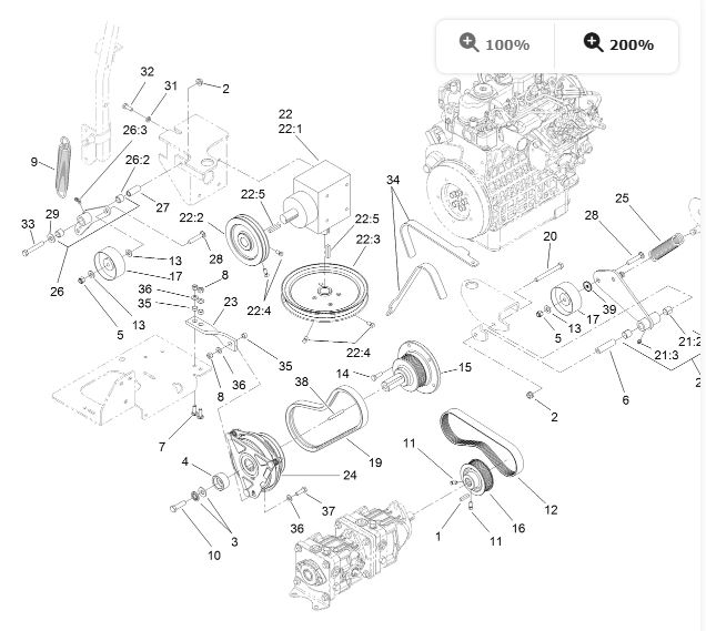 For Toro 110-3865 Z Master 7000 6000 Zero V-Belt Multi-Ribbed 28¾” Pix P-1103865 - Image 4