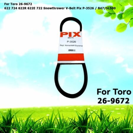 For Toro 26-9672 622 724 622R 622E 722 Snowthrower V-Belt in Pix P-3526 / B47/5L500