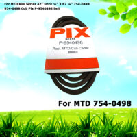For MTD 600 Series 42” Deck V-Belt 754-0498 954-0498