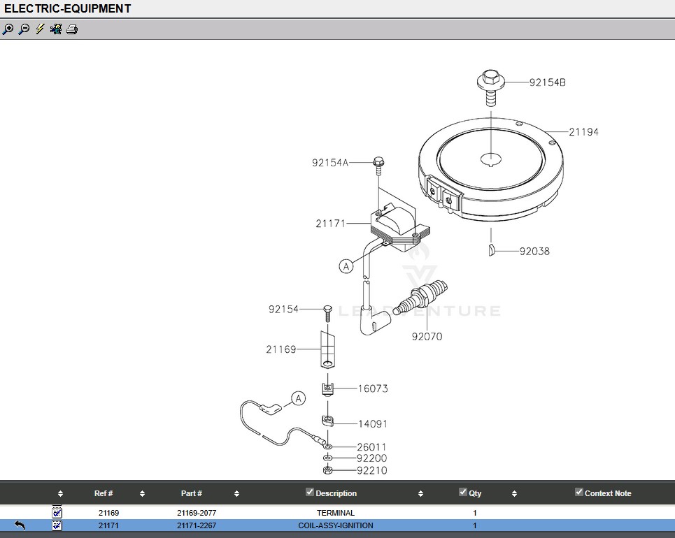 Genuine Kawasaki 21171-2267 Ignition Coil FJ180V 21171-7030 21171-7021 Toro 30" - Image 3