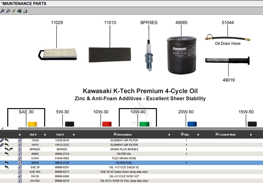 Genuine Kawasaki 49019-2119 Fuel Filter in-line FJ180V 49019-7003 - Image 6
