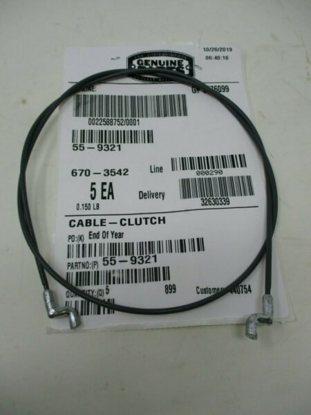 Genuine Toro 55-9321 Clutch Cable CCR 2000 CCR 2500 CCR 3000 Lawn Tractor