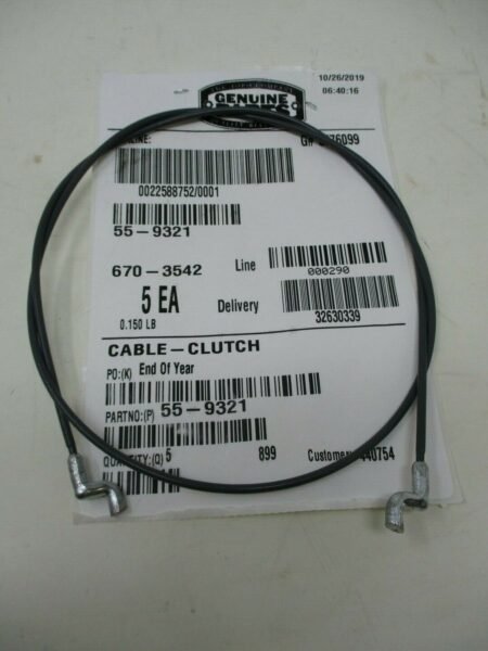 Genuine Toro 55-9321 Clutch Cable CCR 2000 CCR 2500 CCR 3000 Lawn Tractor - Image 3