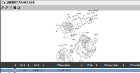 Genuine Kawasaki 11004-2118 Head Gasket FE350D PP6000 Club Car Carry All FE350 - Image 4