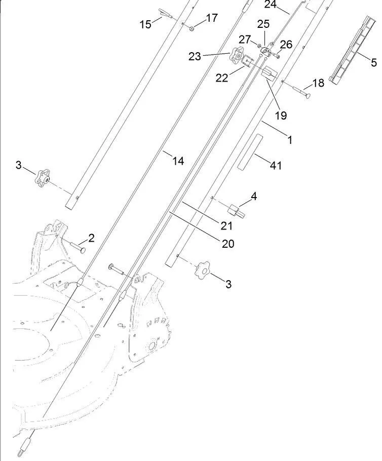 Genuine Toro 130-6718 Rear Traction Cable Recycler 20353 20960 21766 - Image 4
