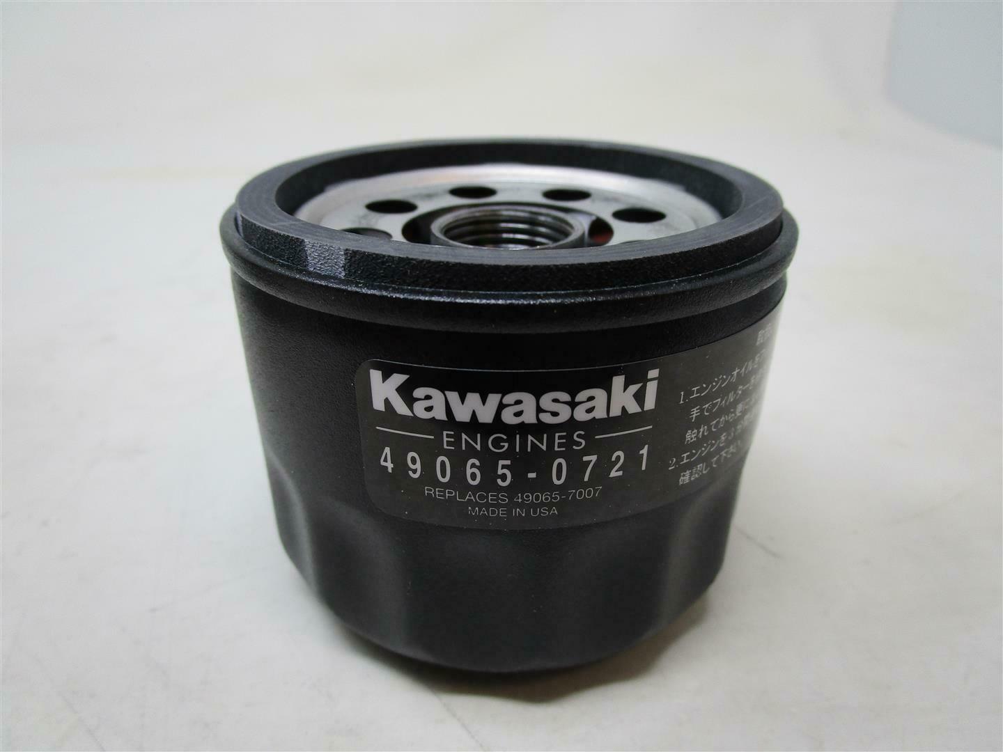 GENUINE OEM KAWASAKI 49065-0721 OIL FILTER; REPLACES 49065-7007