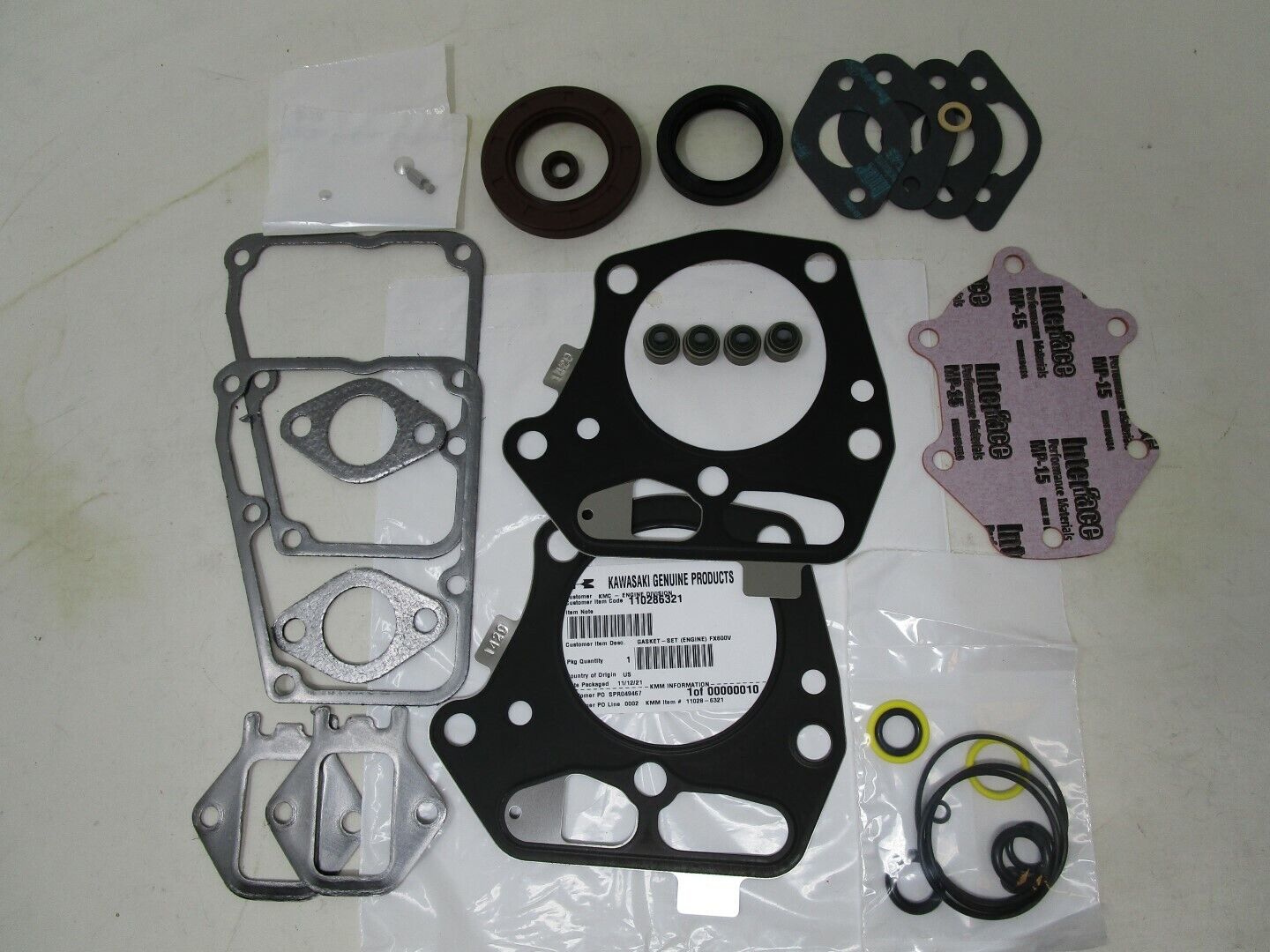 Genuine Kawasaki 11028-6321 & 11028-6316 Engine & Carburetor Rebuild Kits FR541V - Image 5