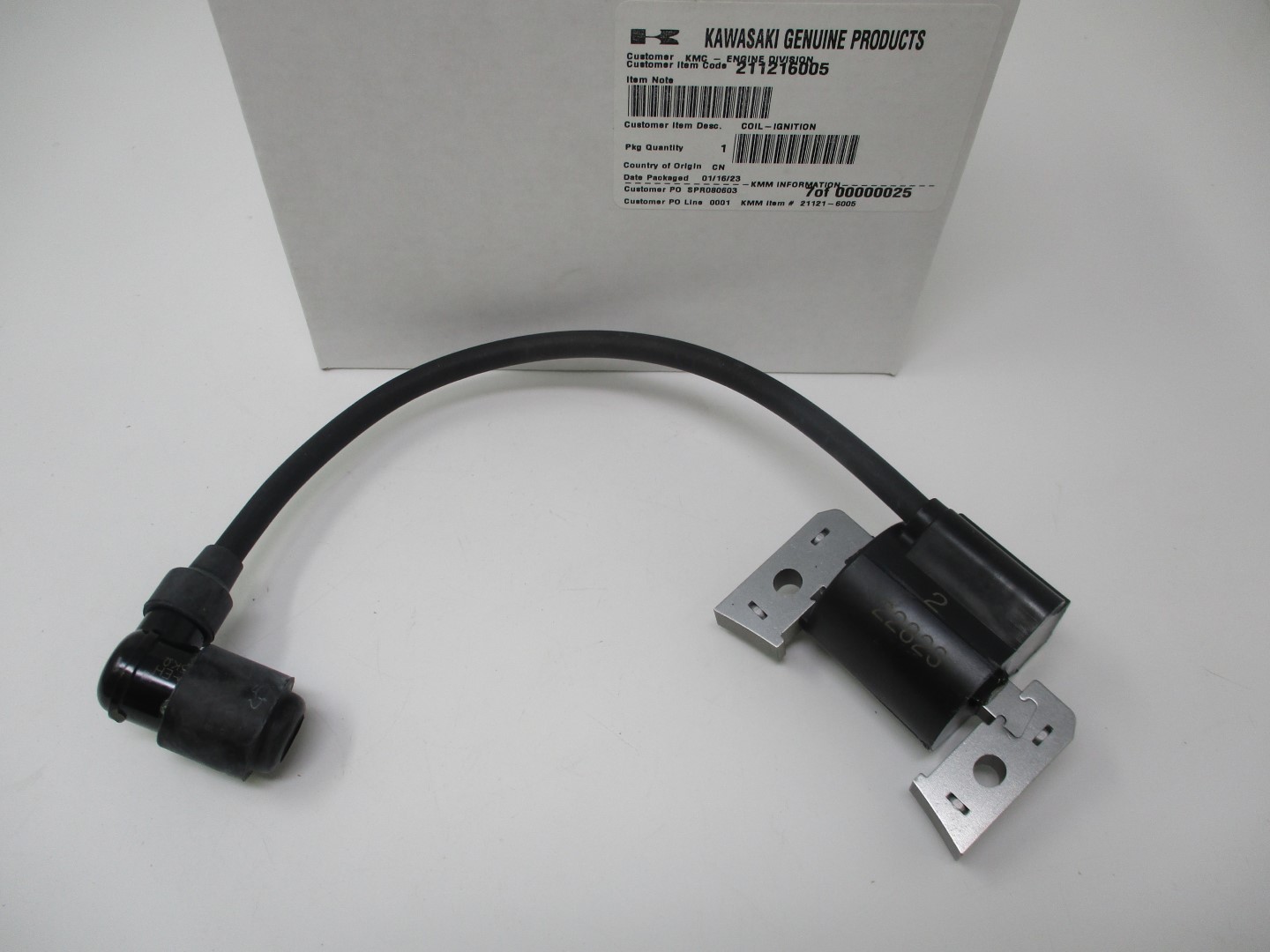 Genuine Kawasaki 21121-6005 21121-0730 Ignition Coil #2 FD750D-NS00 FD750D-PS00 - Image 4