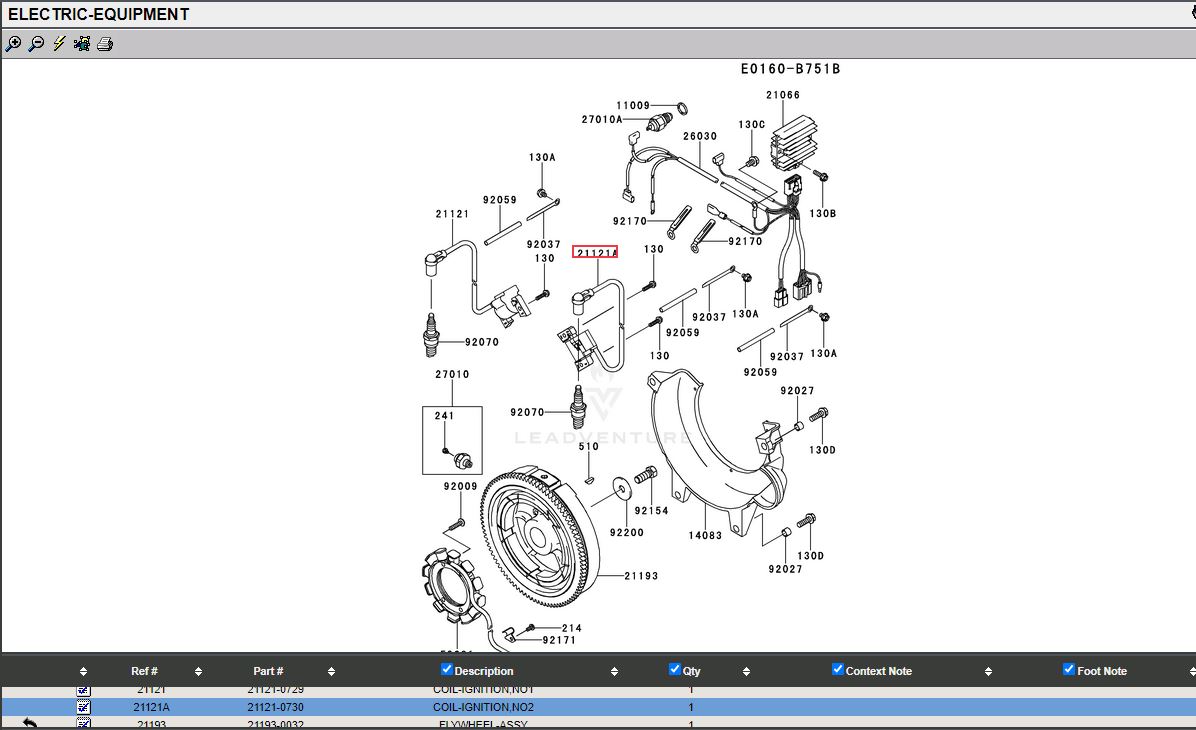Genuine Kawasaki 21121-6005 21121-0730 Ignition Coil #2 FD750D-NS00 FD750D-PS00 - Image 5