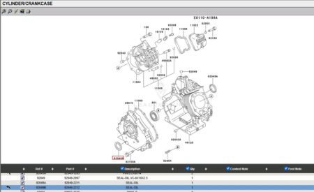 Genuine Kawasaki 92049-2212 Crankcase Oil Seal 92049-2284 FE350D P60000 Club Car - Image 6