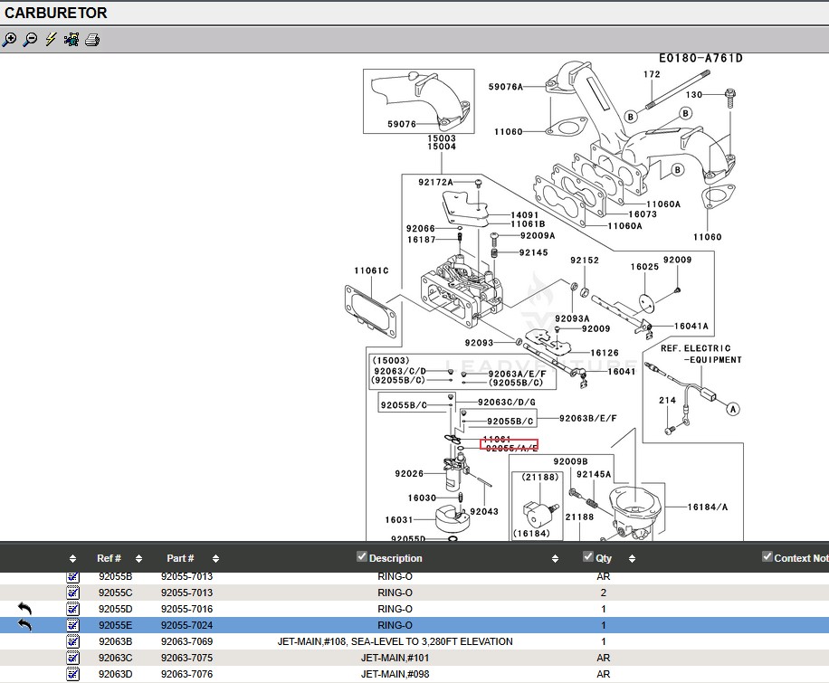 2 Genuine Kawasaki 92055-7024 O-Ring 92055-7012 FH641V FH680V FH721V FH770V - Image 4