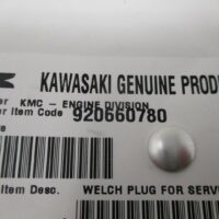Genuine Kawasaki 92066-0780 Welch Plug FX651V FX691V FX730V 4 Stroke