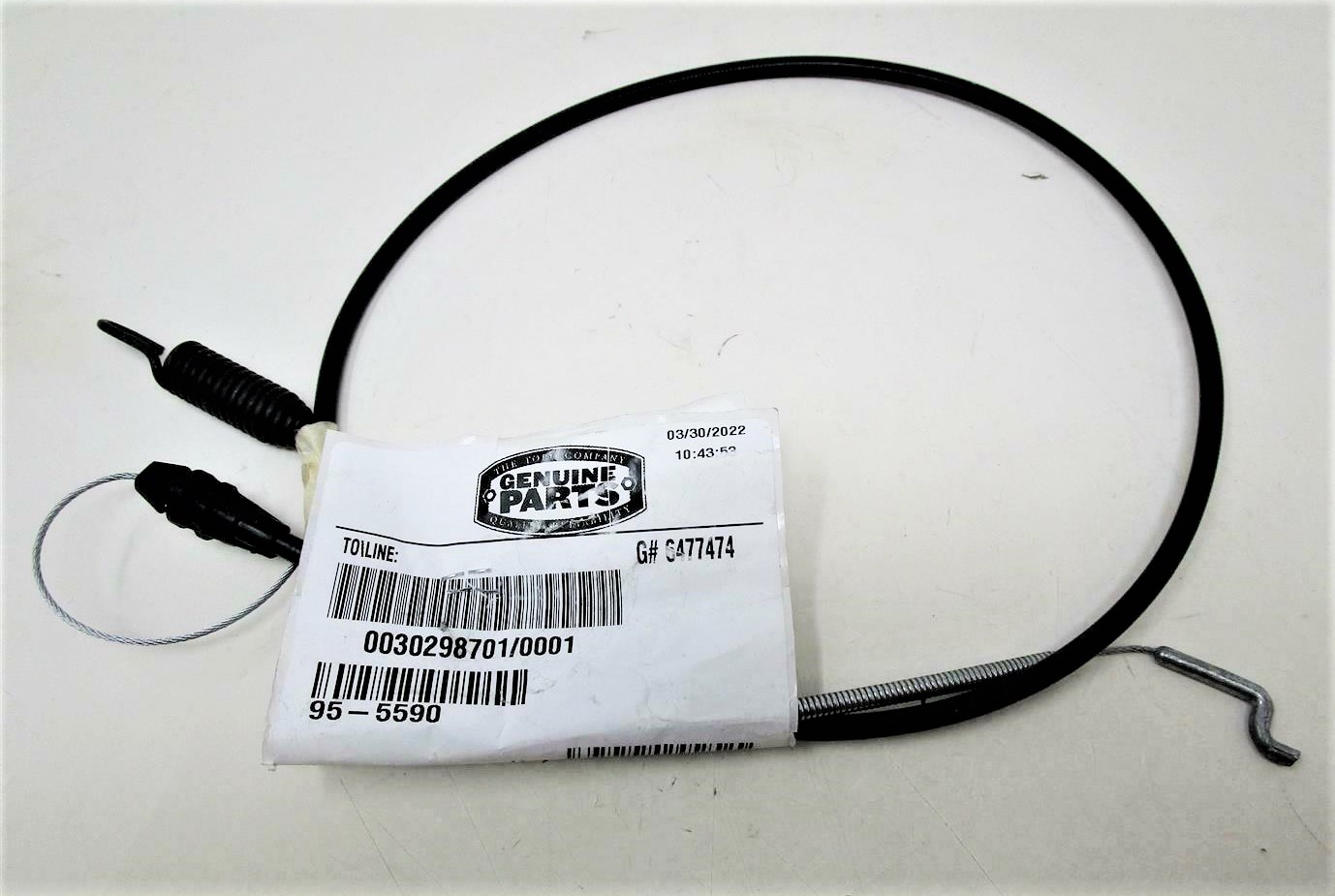 Genuine Toro 95-5590 Traction Cable for Silver Series Lawnmower