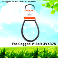 For Cogged V-Belt 3/8” X 37 ½” in a Pix 3VX375