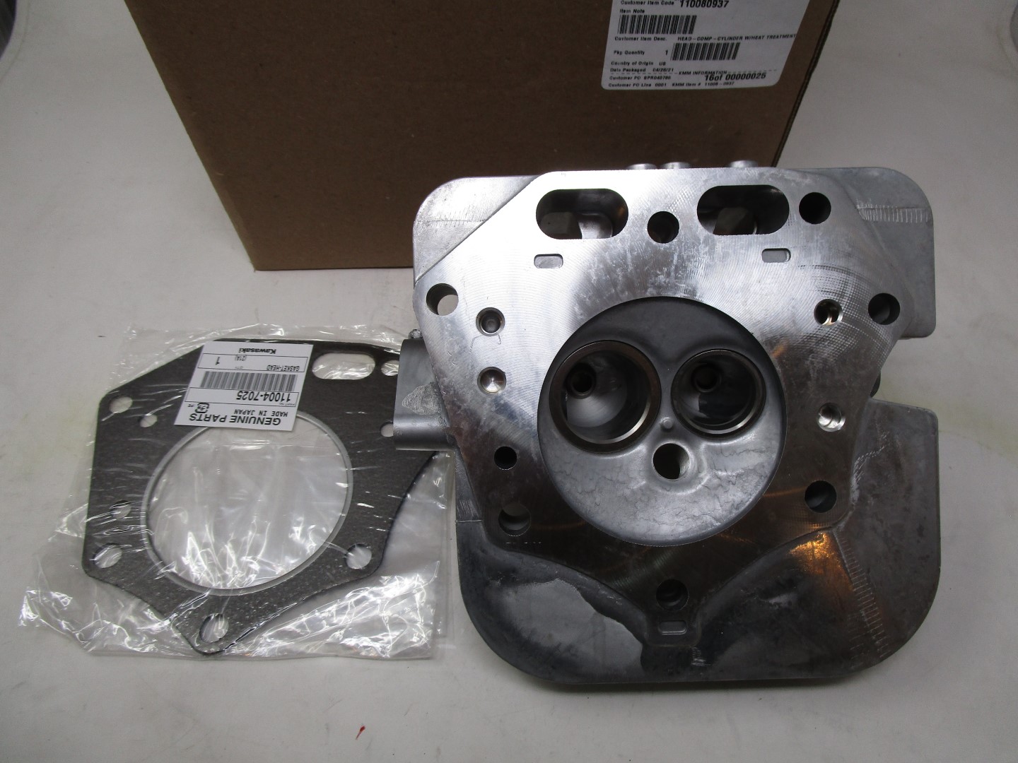 Genuine Kawasaki 11008-0937 Head & Kawasaki 11004-7025 Gasket #2 - Image 3