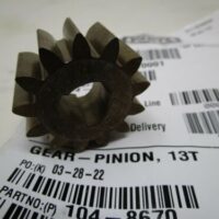 Genuine Toro 104-8670 Pinion Gear Front Wheel Drive 13T 22in Recycler Lawnmower