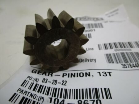 Genuine Toro 104-8670 Pinion Gear Front Wheel Drive 13T 22in Recycler Lawnmower