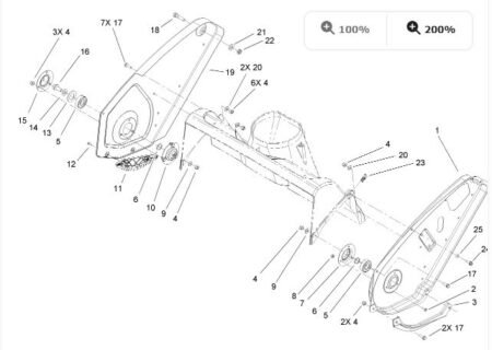 Genuine Toro 104-0872 RH & 104-0871 LH Rotor Auger Guard Snow Commander Snowthrower - Image 5