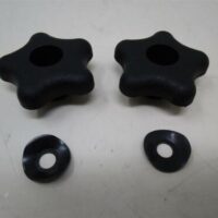 2 each Genuine Toro 106-4161 & 107-3844 Handle Knob & Curved Washer Snowthrower CCR Recycler