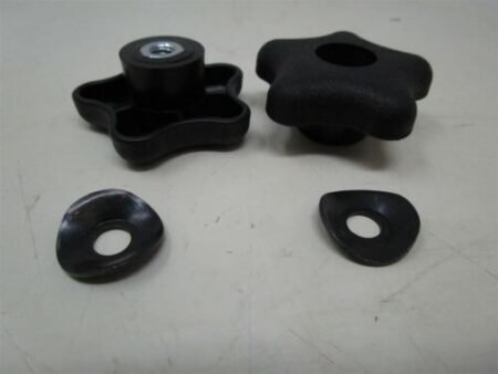 2 each Genuine Toro 106-4161 & 107-3844 Handle Knob & Curved Washer Snowthrower CCR Recycler - Image 2