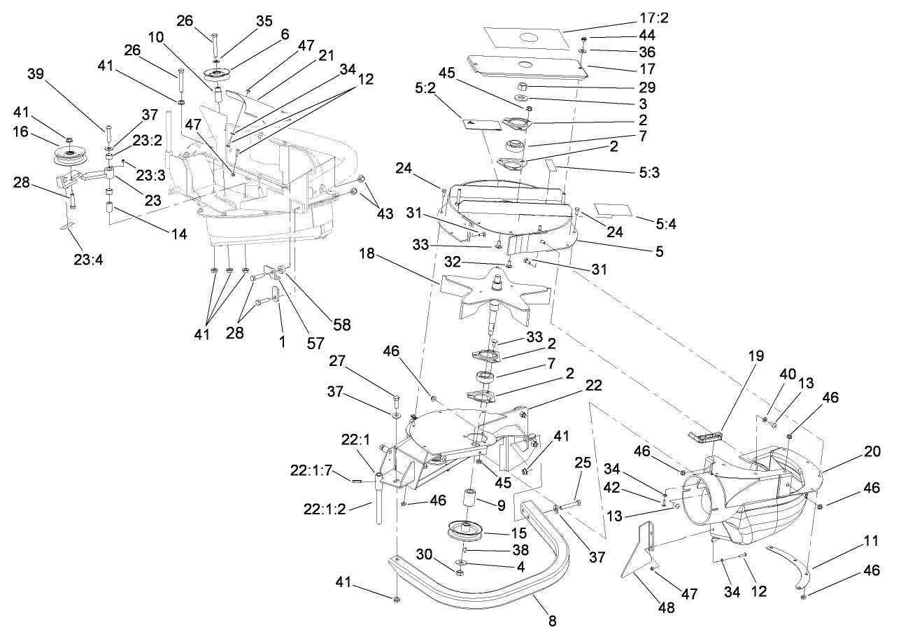 Genuine Toro OEM 112-2345 pulley for bagger vacuum system on Titan Z mowers - Red Rock Turf