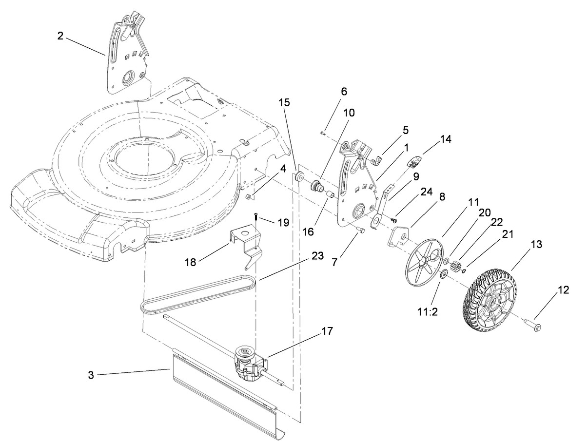 Genuine Toro 115-4669 V-Belt Recycler 22" Transmission 20797 20332 20333 20334 - Image 2
