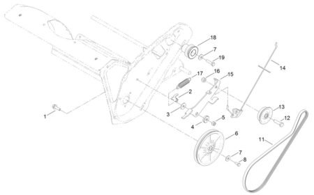 For Toro 121-6622 Power Clear Snowthrower 721 OZR QZ Drive Belt by Pix P-1216622 - Image 4