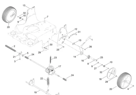 Genuine Toro 131-9665 TimeMaster 30" Transmission 127-0656 Time Master Lawnmower - Image 6