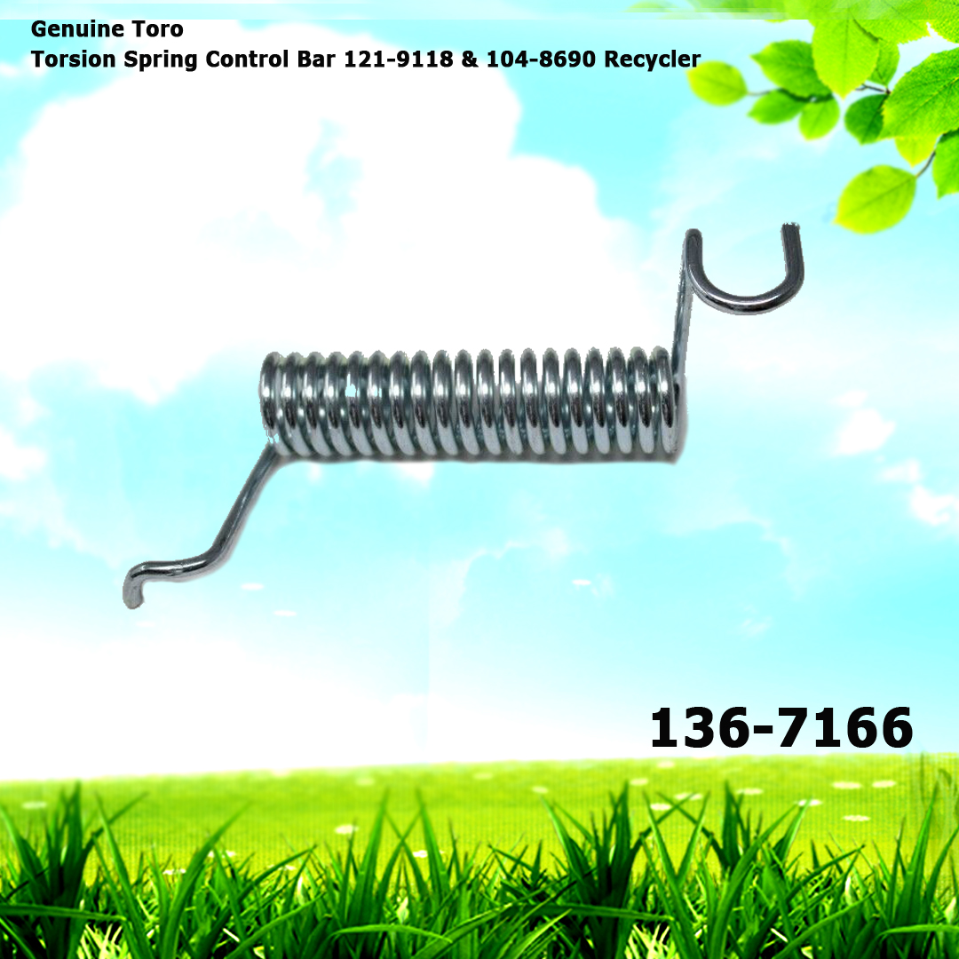 Genuine Toro 136-7166 Torsion Spring Control Bar 121-9118 & 104-8690 Recycler