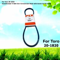 For Toro 20-1820 Snowthrower V-Belt 524 724 624 824 Made with Kevlar in a Pix A37K