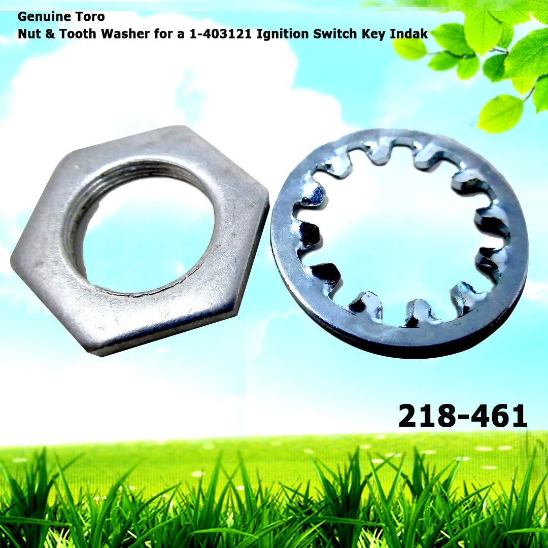 Genuine Toro 218-461 Nut & Tooth Washer for a 1-403121 Ignition