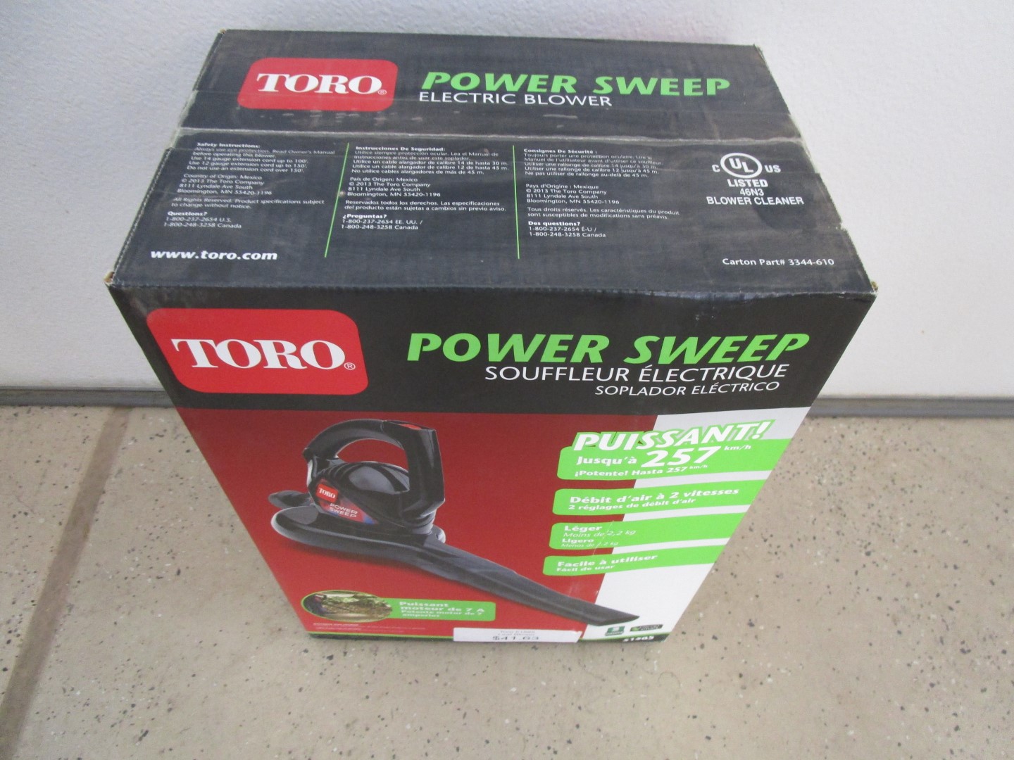 Toro 51585 120 Volt Power Sweep Blower - Image 2