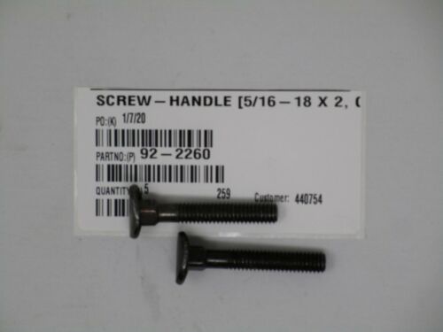 Kit Di 2 Viti Per Manopola E Viti 106-4161 92-2260 Per Tosaerba Toro