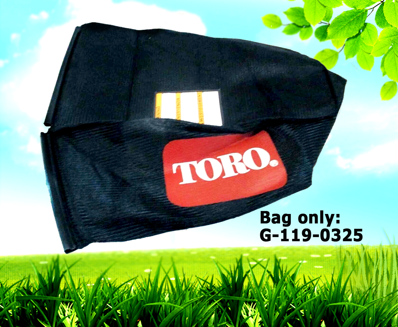 Genuine Toro 119-0325 e-Cycler 20-inch Cordless Lawn Mower Grass Catcher Bag