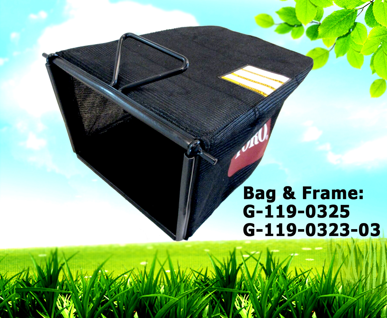 Genuine Toro 119-0325 & 119-0323-03 Bag & Frame e-Cycler 20-inch Cordless Mower