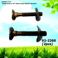2 of each Genuine Toro 92-2260 Handel Bolts & 107-3844 Curved Washer Recycler