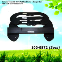 3 Genuine Toro 100-9872 Paddles Blades 1 Scraper Bar 104-4138 Snow Commander