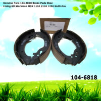 Genuine Toro 104-6818 Brake Pads Shoe Lining Kit Workman MDX 1110 2110 1250