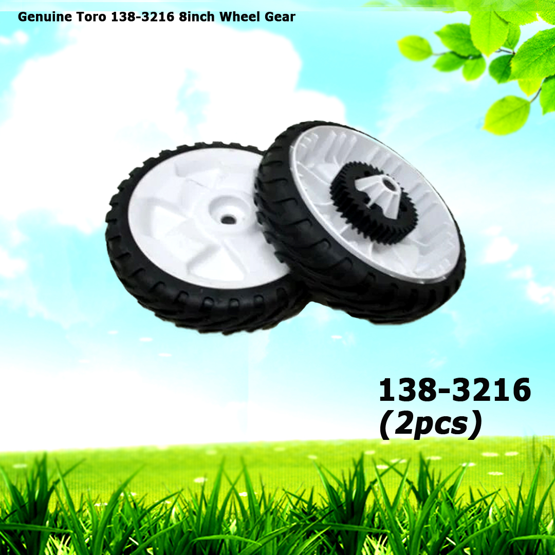 2 Genuine Toro 138-3216 8inch Wheel Gear