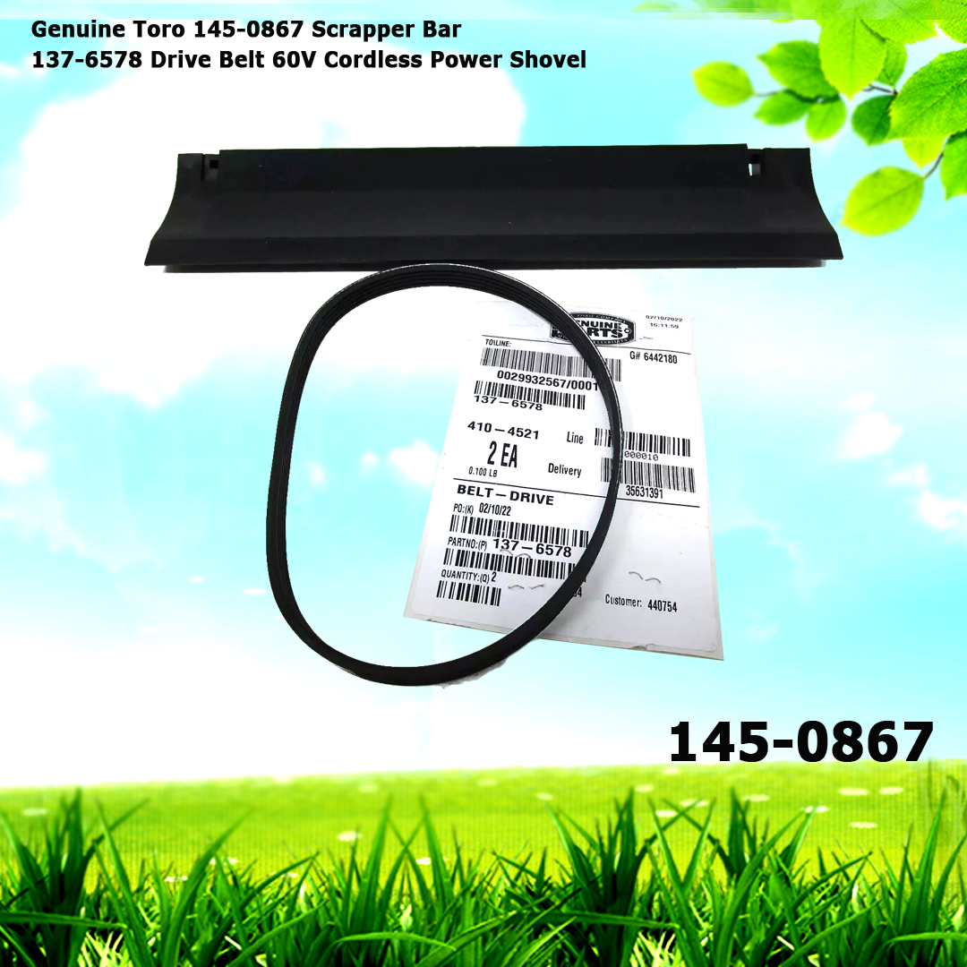 Genuine Toro 145-0867 Scrapper Bar 137-6578 Drive Belt