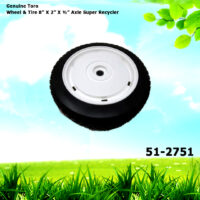Genuine Toro 51-2751 Wheel & Tire 8” X 2” X ½” Axle Super Recycler