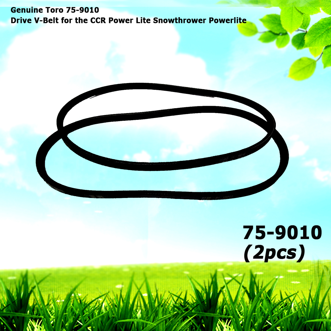 2 Genuine Toro 75-9010 Drive V-Belt for CCR Power Lite Snowthrower Powerlite - Image 5
