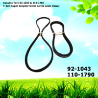 Genuine Toro 92-1043 & 110-1790 V-Belt Super Recycler Silver Series Lawn Mower