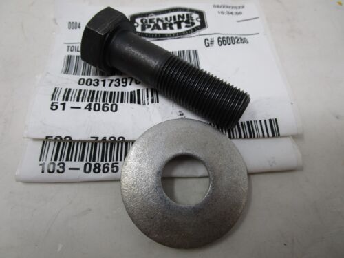 Genuine Toro Exmark Screw Bolt 51-4060 & Washer 103-0865 Z Master Mower Blade - Image 2