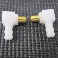 2 Genuine Briggs & Stratton 692317 Carburetor Connector Hose Fitting 1/4" 497166