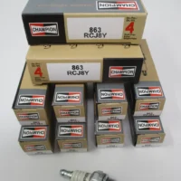 8 Genuine Champion 863 RCJ8Y Nickel Spark Plug's Copper Plus Chainsaw