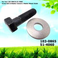 For Toro 103-0865 & 51-4060 Screw Bolt & Washer Exmark Z Master Mower Blade