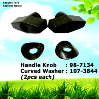2 Genuine Toro 98-7134 Handle Knob &  107-3844 Curved Washer