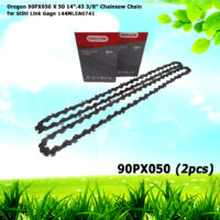 2 Oregon 90PX050 X 50 14”.43 3/8" Chainsaw Chain for Stihl Link Gage 144MLEA0741